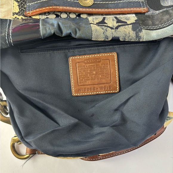 Coach 2006 Y2K Patchwork Denim Hobo Bag - Picture 6 of 8